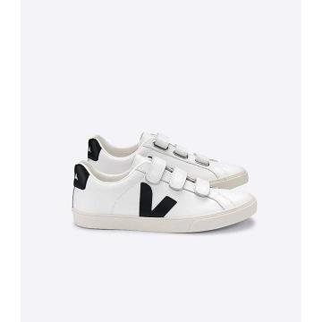 Veja 3-LOCK LEATHER Men's Sneakers White/Black | CA 300NWY